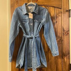 NWT Revolve Superdown Kelsie Denim Dress
